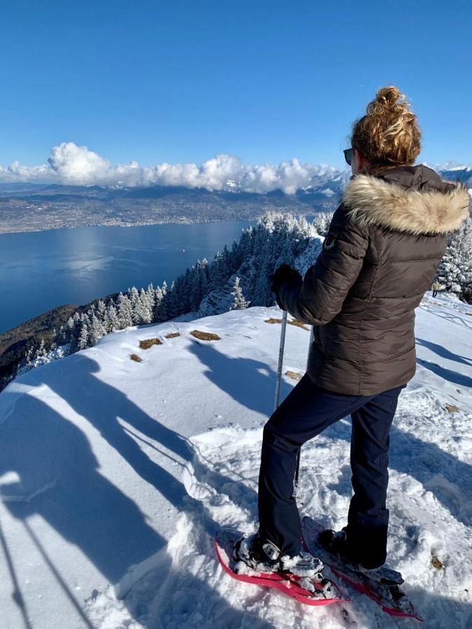 Apartmán Ecrin Balneo Sauna A Thollon Exteriér fotografie